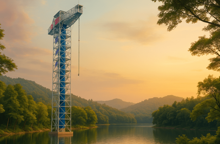 50m Bungee Jump  — drop-tower by ZhipaoRides