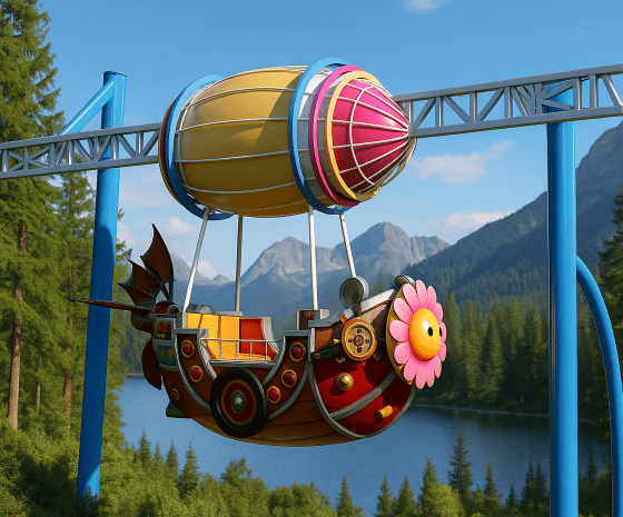 Suspended Sightseeing Car  — drop-tower by ZhipaoRides